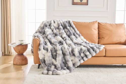 Bubble Blanket grey