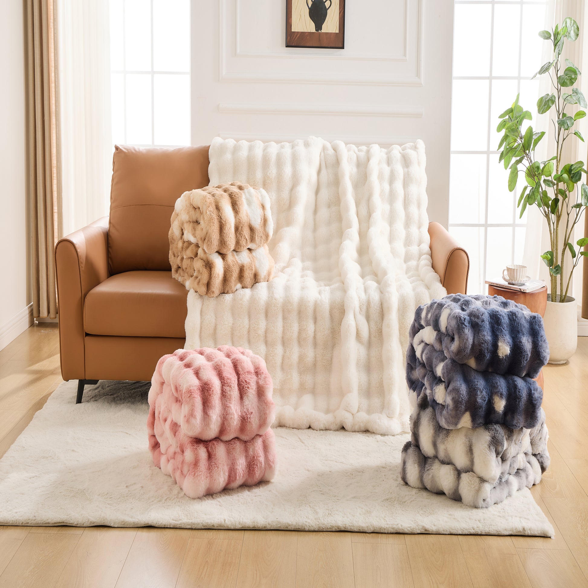 Bubble Blanket pink